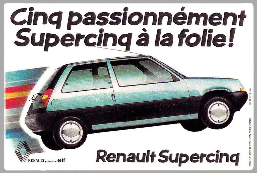 STICKER RENAULT 5 - SE006