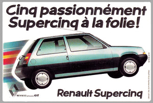 STICKER RENAULT 5 - SE006
