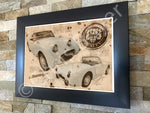 ART PRINT "DA VINCI" - AUSTIN HEALEY SPRITE FROG EYE - Ref : DV028