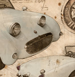 ART PRINT "DA VINCI" - AUSTIN HEALEY SPRITE FROG EYE - Ref : DV028