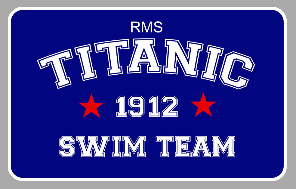 STICKER TITANIC CLUB DE NATATION - TB005