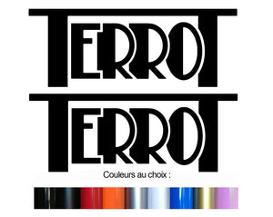 2 X STICKER TERROT - TB093