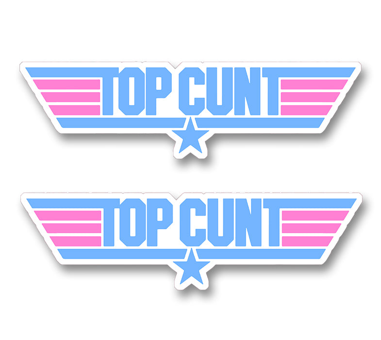 STICKER TOP GUN TOP CUNT - TB147