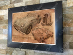 ART PRINT "DA VINCI" - TRIUMPH TR3 - Ref : DV046