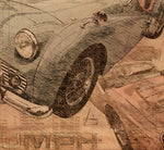 ART PRINT "DA VINCI" - TRIUMPH TR3 - Ref : DV046