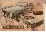 ART PRINT "DA VINCI" - TRIUMPH TR6 - Ref : DV032