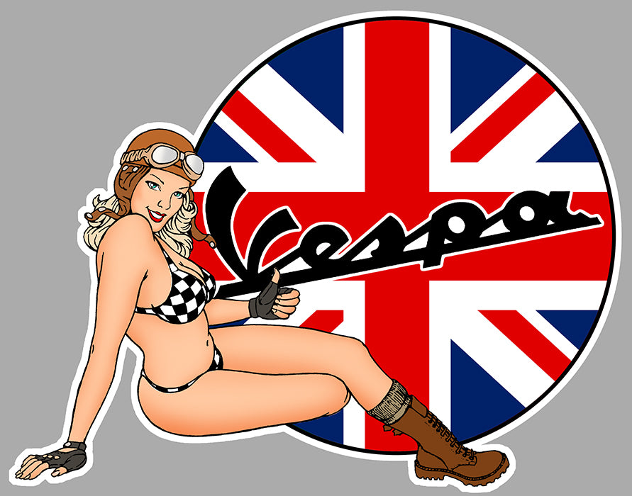 STICKER VESPA UK - VB033