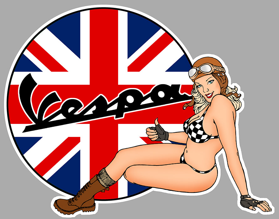 STICKER VESPA UK - VB034