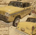 ART PRINT "DA VINCI" - CHECKER CAB TAXY NEW YORK - Ref : DV049