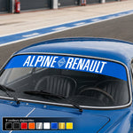 BANDE PARE SOLEIL PARE-BRISE ALPINE RENAULT - Ref : PS001-8