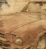 ART PRINT "DA VINCI" - FORD MUSTANG CABRIOLET - Ref : DV010