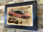 ART PRINT "DA VINCI" - McLAREN 765LT - Ref : DV024