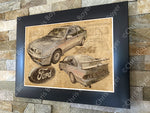 ART PRINT "DA VINCI" - FORD SIERRA XR4i - Ref : DV064