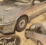 ART PRINT "DA VINCI" - FORD SIERRA XR4i - Ref : DV064