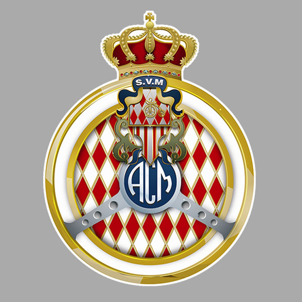 Automobile club Monaco logo autocollant plaque sticker Taille : 4 cm -  Cdiscount Auto