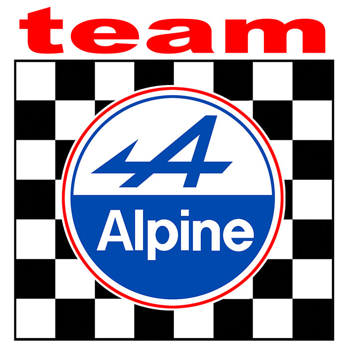 Sticker Alpine Team AB009 – Autocollant adhésif