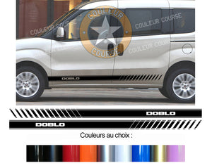 2 X ROCKER BODY STRIPS - FIAT DOBLO - Ref: BD107-12 