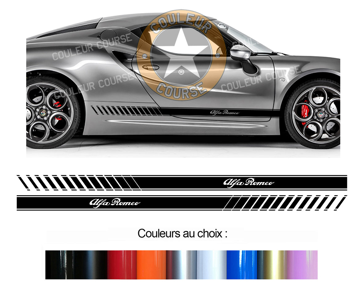 2 X ROCKER BODY STRIPS - ALFA ROMEO 4C - Ref: BD107-21 