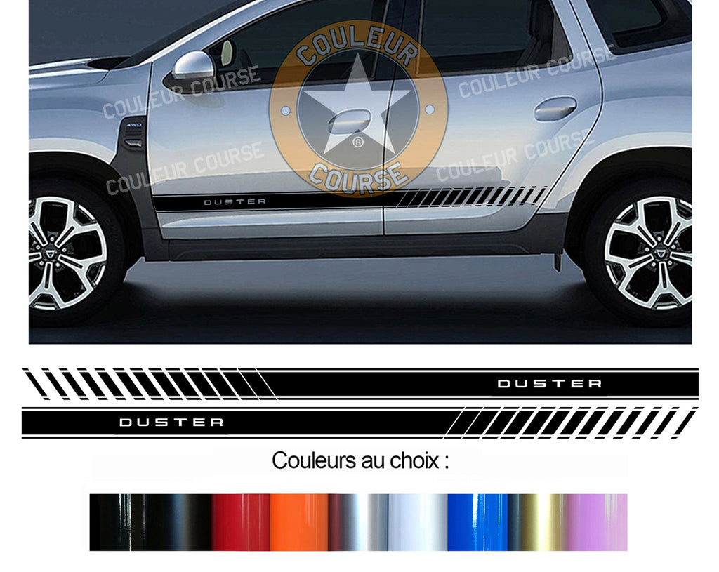 2 X ROCKER BODY STRIPS - DACIA DUSTER - Ref: BD107-4 