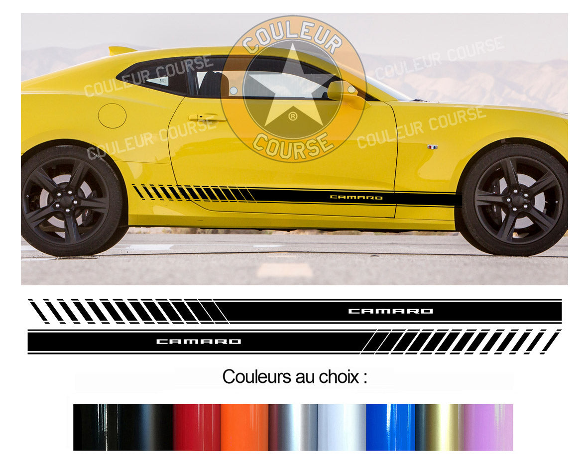 2 X ROCKER BODY STRIPS - CHEVROLET CAMARO - Ref: BD107-8 