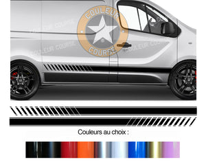 2 X BANDES BAS DE CAISSE - OPEL VIVARO - Ref : BD107N-13