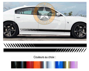 2 X BANDES BAS DE CAISSE - DODGE CHARGER - Ref : BD107N-14