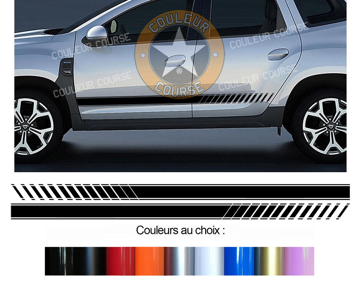 2 X BANDES BAS DE CAISSE - DACIA DUSTER - Ref : BD107N-4