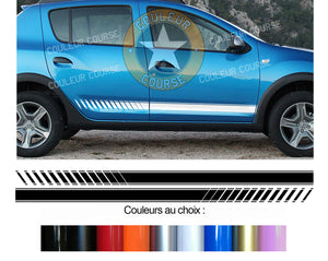 2 X BANDES BAS DE CAISSE - DACIA SANDERO - Ref : BD107N-6