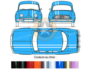 BANDES POUR RENAULT DAUPHINE GORDINI - Ref : BD108