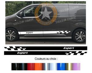 2 X ROCKER BODY STRIPS - PEUGEOT EXPERT - Ref: BD110-3 