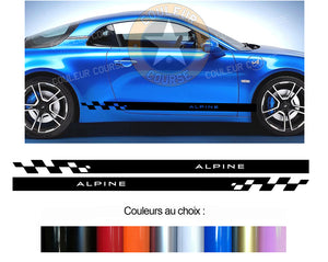 2 X BANDES BAS DE CAISSE - ALPINE A110 2018 - Ref : BD110-7