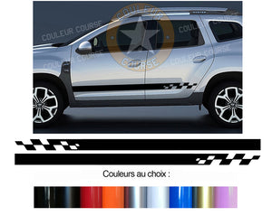 2 X ROCKER BODY STRIPS - DACIA DUSTER - Ref: BD110N-8 