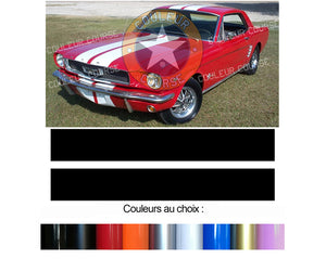 DOUBLES BANDES - FORD MUSTANG - Ref : BD408-5-Capot Uniquement