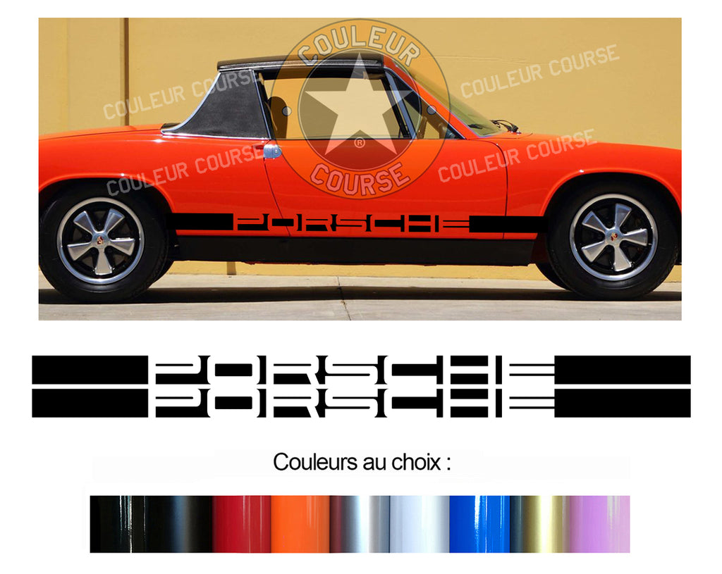 2 X BANDES BAS DE CAISSE - PORSCHE 914 - Ref : BD417-3