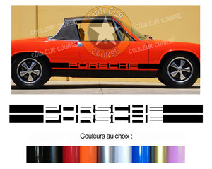 2 X BANDES BAS DE CAISSE - PORSCHE 914 - Ref : BD417-3