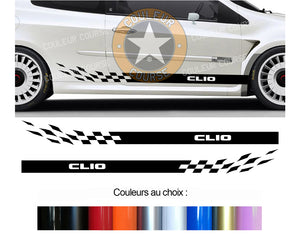 2 X BANDES BAS DE CAISSE - RENAULT CLIO - Ref : BD424-4