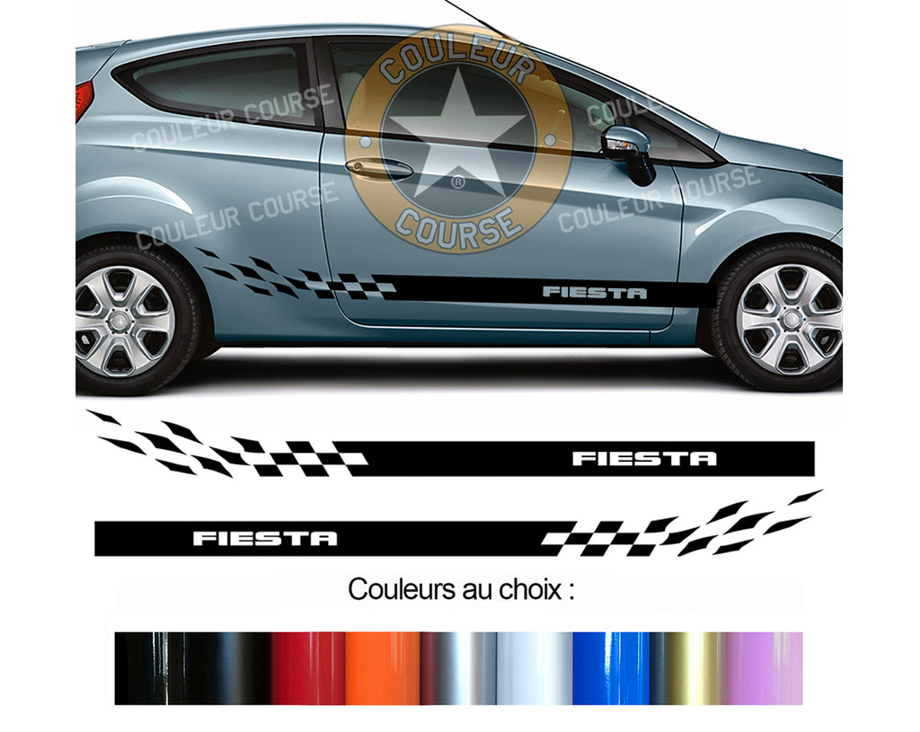 2 X BANDES BAS DE CAISSE - FORD FIESTA - Ref : BD424-7