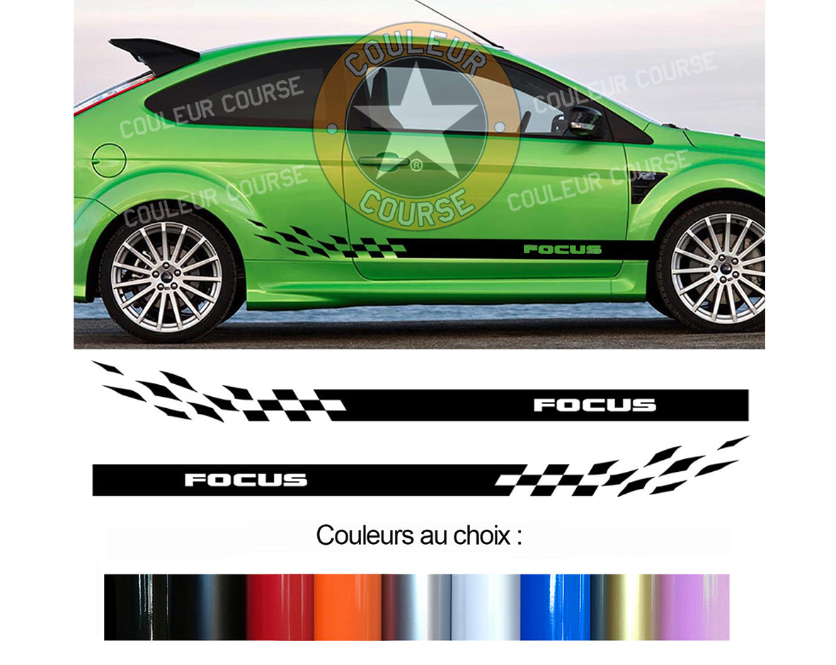 2 X ROCKER BODY STRIPS - FORD FOCUS - Ref: BD424-8 