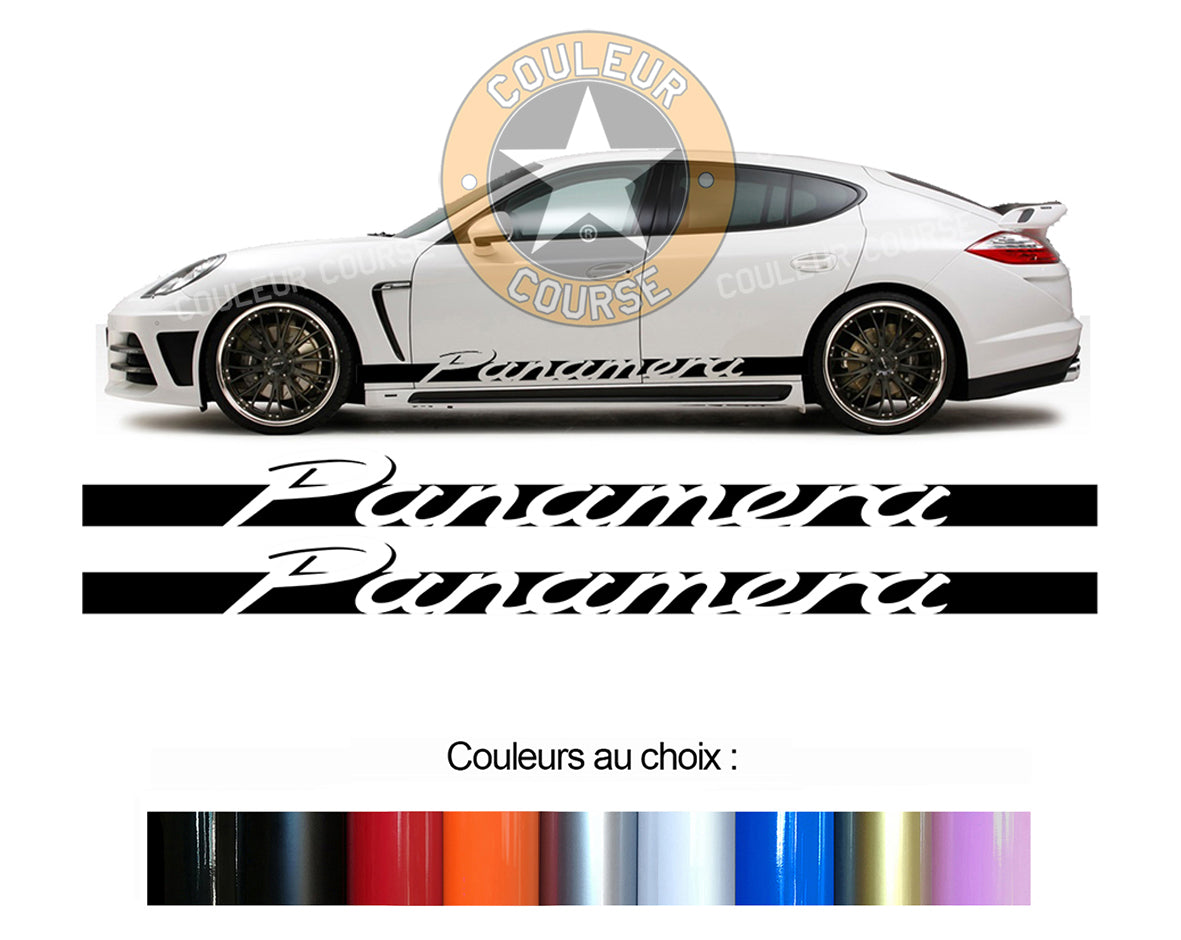 2 X BANDES BAS DE CAISSE - PORSCHE PANAMERA - Ref : BD425