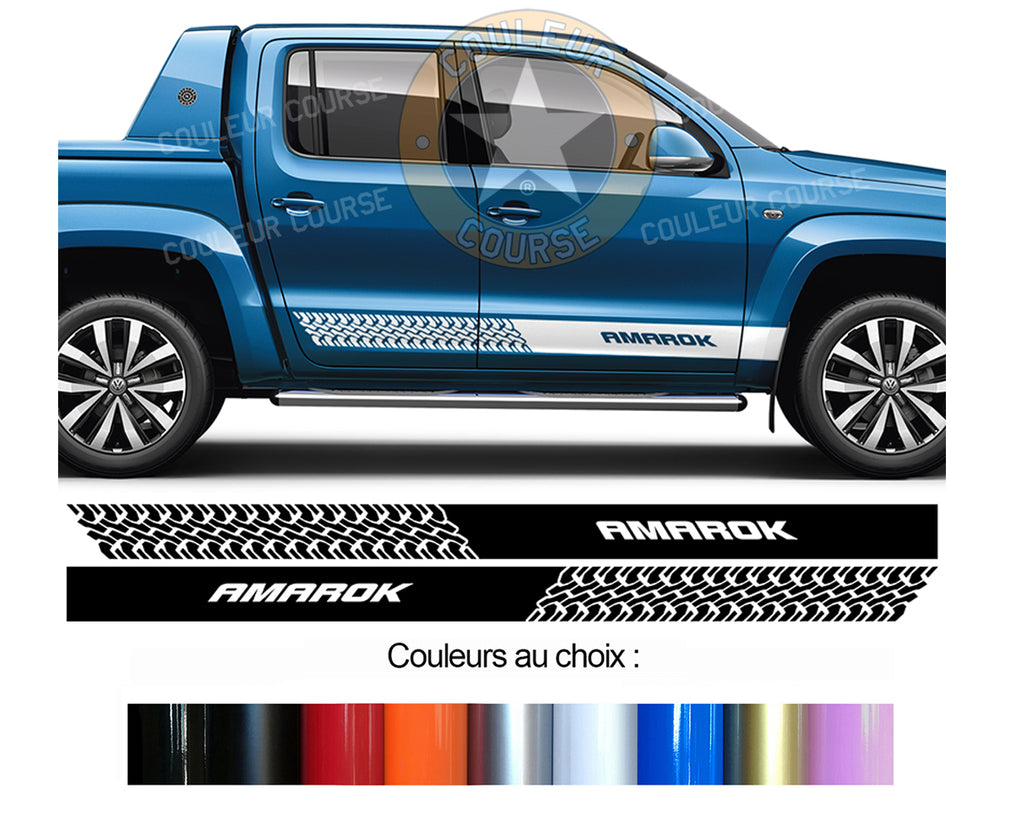 2 X ROCKER BODY STRIPS - VW AMAROK PICK UP - Ref: BD433-1 