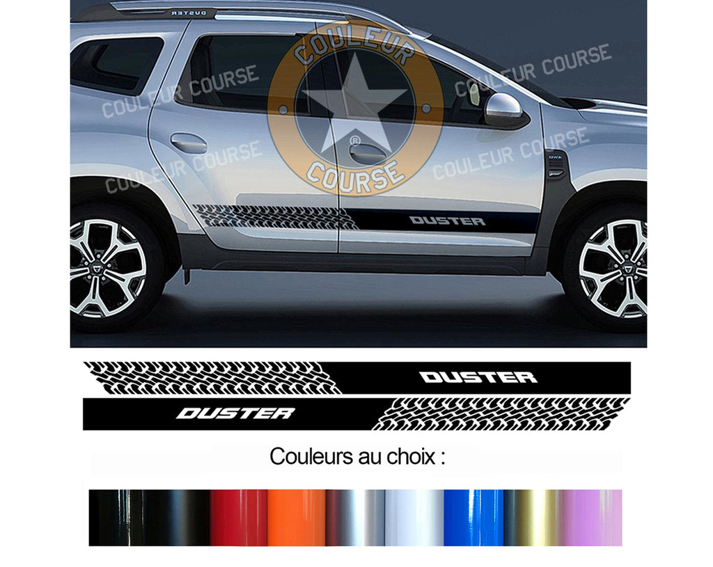 2 X ROCKER BODY STRIPS - DACIA DUSTER - Ref: BD433-10 