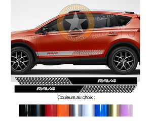 2 X BANDES BAS DE CAISSE - TOYOTA RAV4 - Ref : BD433-12