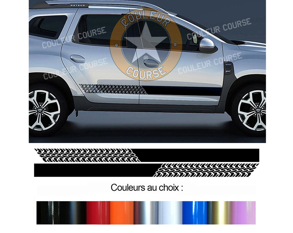 2 X BANDES BAS DE CAISSE - DACIA DUSTER - Ref : BD433N-10