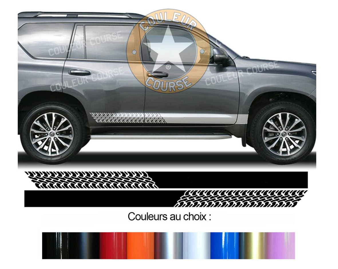 2 X ROCKER BODY STRIPS - TOYOTA LAND CRUISER - Ref: BD433N-11 