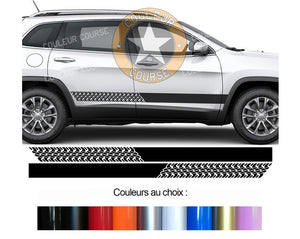 2 X BANDES BAS DE CAISSE - JEEP GRAND CHEROKEE - Ref : BD433N-15