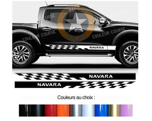 2 X ROCKER BODY STRIPS - NISSAN NAVARA - Ref: BD435-1 