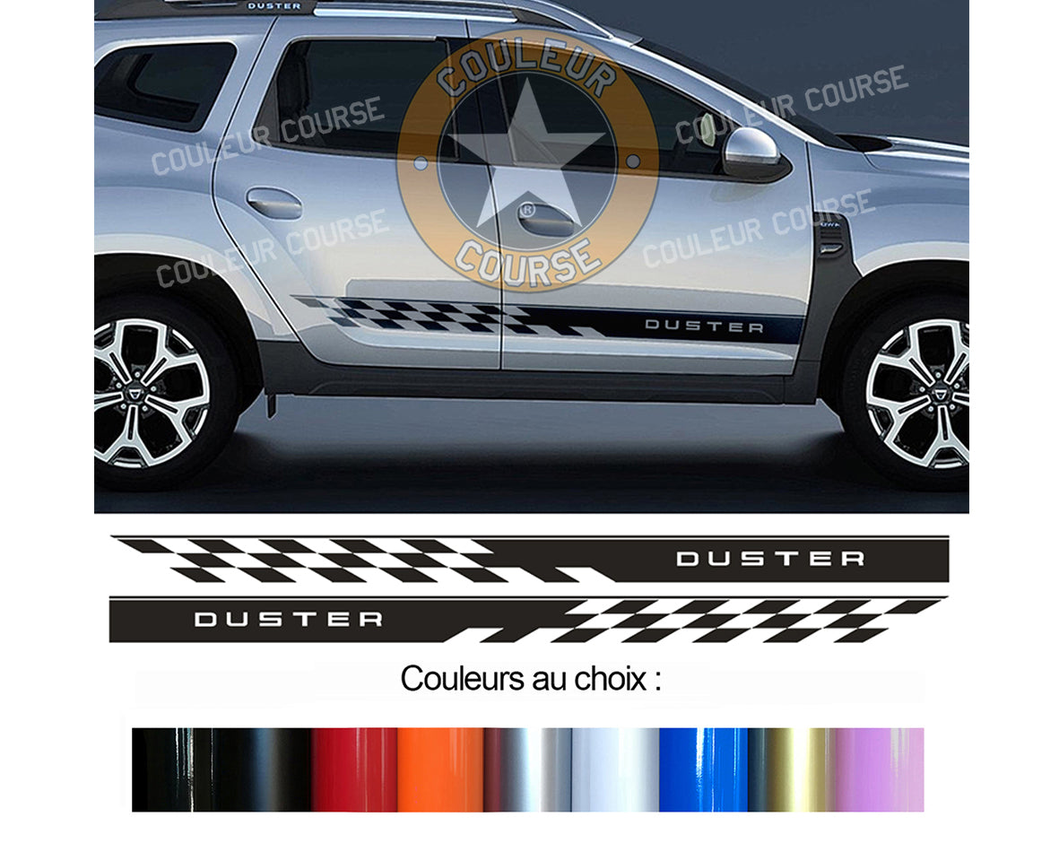 2 X BANDES BAS DE CAISSE - DACIA DUSTER - Ref : BD435-10