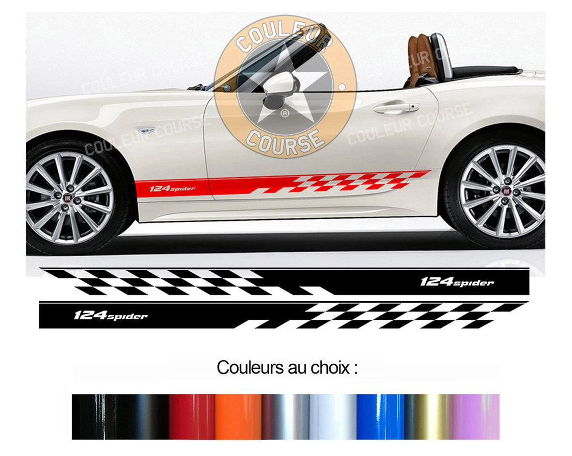 2 X ROCKER BODY STRIPS - FIAT 124 SPIDER - Ref: BD435-29 