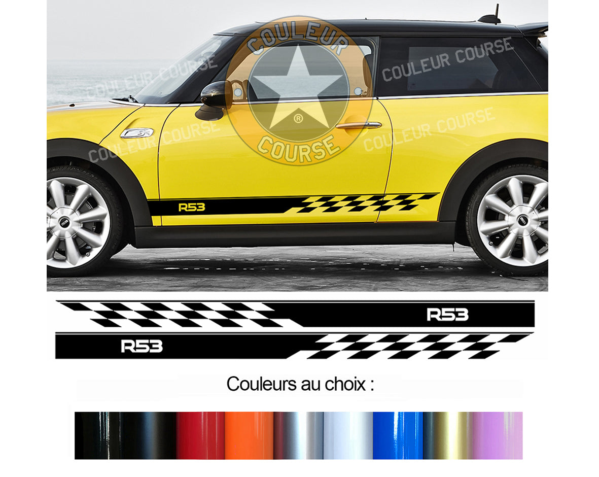 2 X ROCKER BODY STRIPS - MINI R53 - Ref: BD435-32 