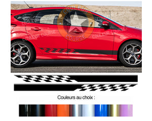 2 X BANDES BAS DE CAISSE - FORD FOCUS - Ref : BD435-33